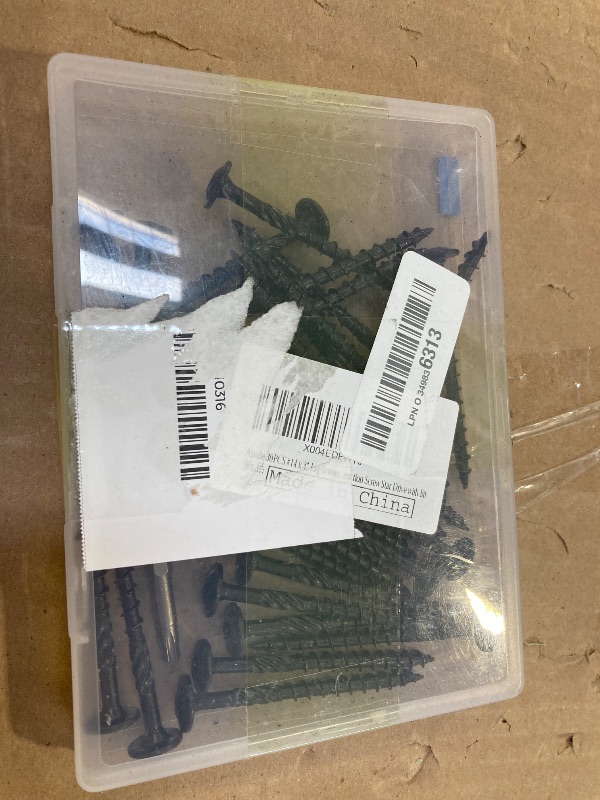 Photo 1 of Apalie 20PCS #14 x 3 Inch Lag Screws Structural Wood Screws 3 inch, Black Coated Rust Resistant Heavy Duty Construction Screw Star Drive with Bit