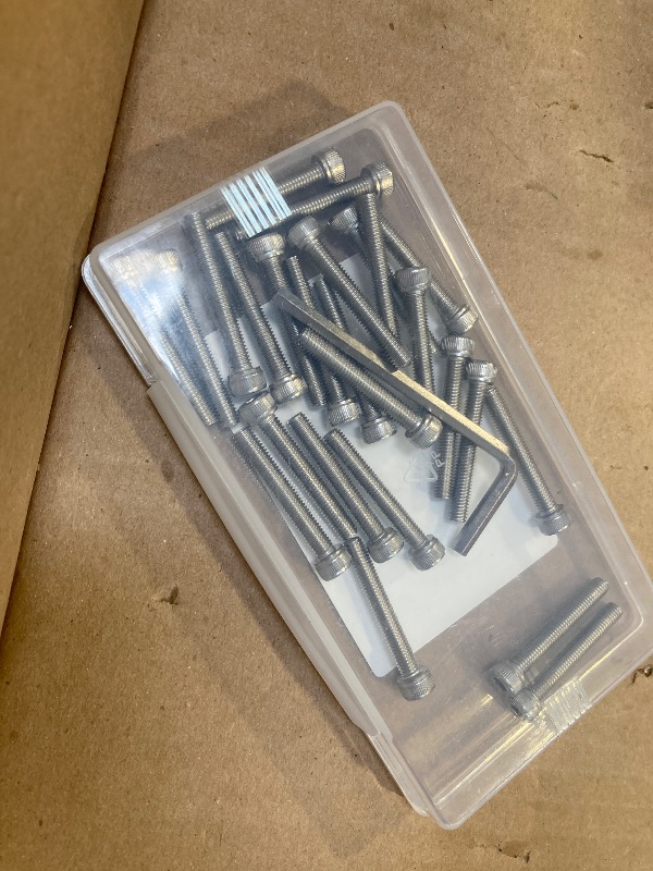 Photo 1 of iexcell 22Pcs M5 x 35mm Thread Pitch 0.8 mm Stainless Steel 304 Hex Socket Head Cap Screws Bolts Kit