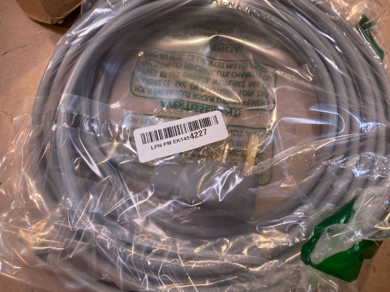 Photo 1 of 3 Prong Dryer Cord 15 FT, NEMA 10-30P to 3-Wire Appliance Cord, 30-Amp, 3 Wires with Eyelet Connectors, 10 Gauge Copper Wire, Grey Cable