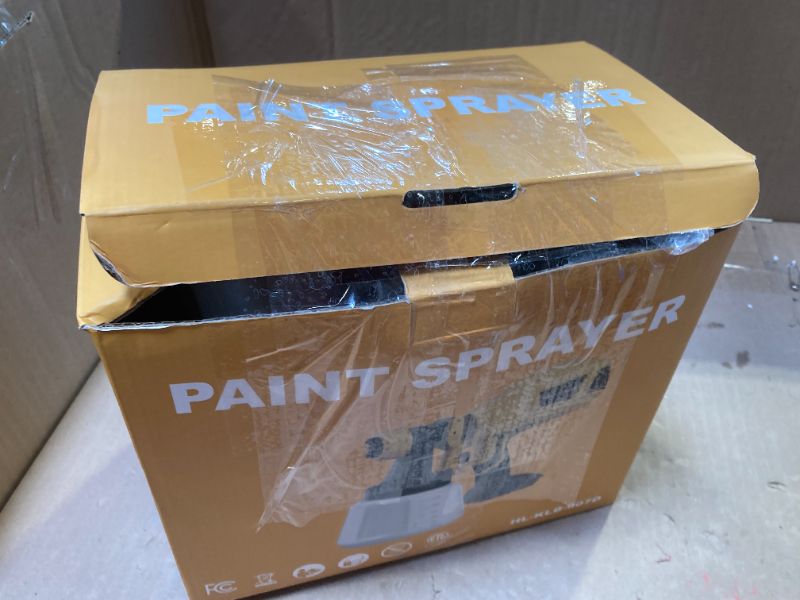 Photo 1 of Cordless Paint Sprayer - Compatible with Dewalt 20V Battery (Tool Only), Paint Spray Gun with 3 Spray Patterns & 5 Nozzles, 1200ml Tank, 700ml/min, Easy for Fence, Furniture, Cabinets, Doors