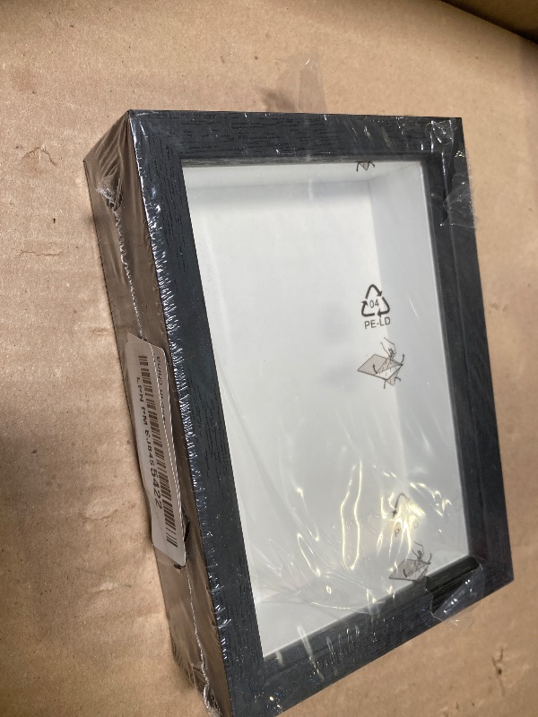 Photo 1 of 4x6 Shadow Box Frame Display Case, Display Case Box for Memorabilia, Medal, Wedding Memories, Crafts, Tickets, Photos, Flowers, Blind Box, Doll (Black)