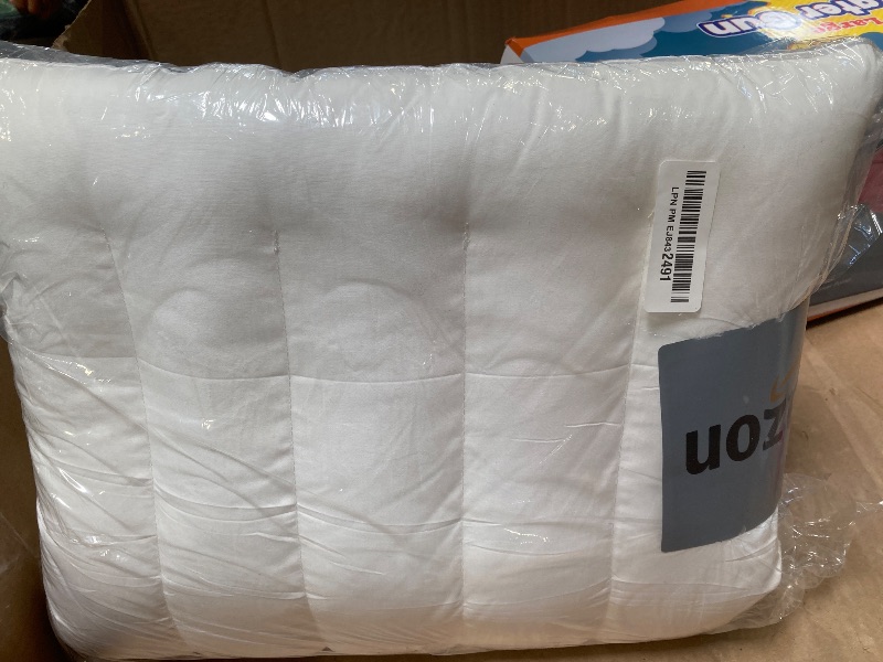 Photo 1 of MINUPWELL Ultra Flat Pillows for Sleeping Thin, 7D High Support 2.5 inch Height Ultra Thin Pillows,Slim Bed Pillows for Stomach Sleeper,Standard Size -18x26 in