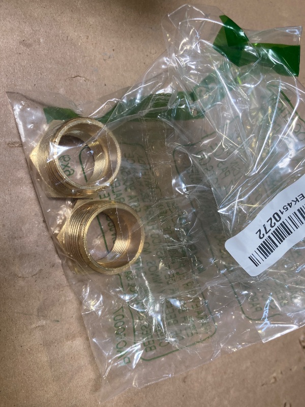 Photo 1 of 2pcs 1" NPT Male x 3/4" NPT Female Brass Reducer Hex Bushing Threaded Fitting Adapter by CX WONDERLAND
