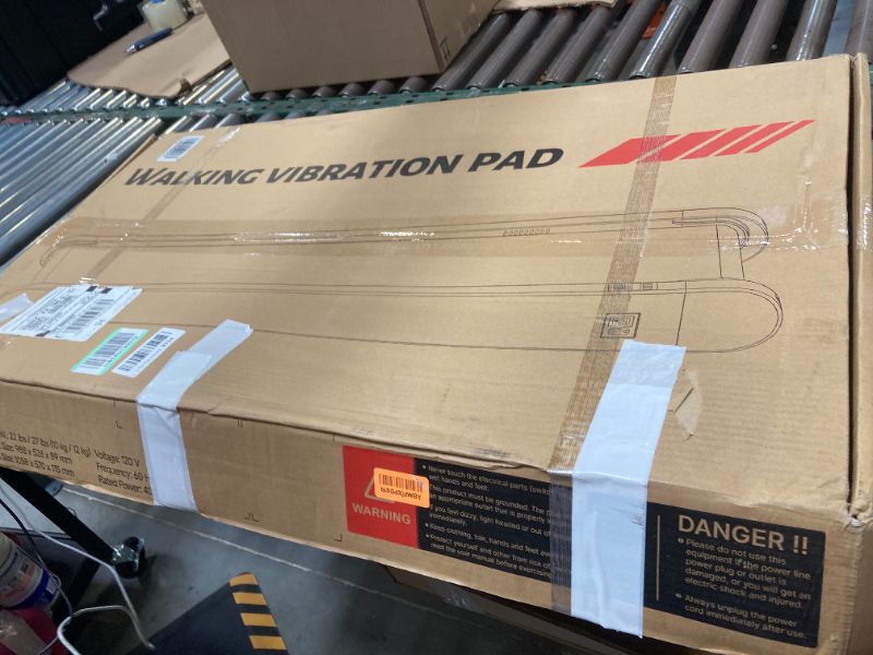 Photo 1 of Walking Pad Treadmill with APP, 3 in 1 Under Desk Treadmill, 2.5HP Low Noise Walking Vibration Pad with Remote Control,Portable Treadmills for Home Office, Red