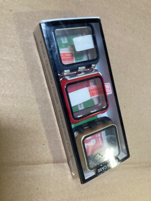 Photo 1 of Rontion 6 Pack Hard PC Case for Apple Watch 38mm Series 3/2/1 with Tempered Glass Screen Protector, Ultra-Thin Scratch Resistant Full Protective Bumper Covers for iWatch 38mm Accessories
