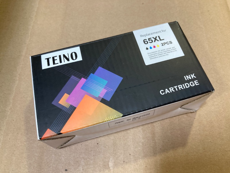 Photo 1 of TEINO Remanufactured Ink Cartridge Replacement for HP 65 65XL 65 XL use with HP Envy 5055 5052 5058 DeskJet 3755 2655 3752 3720 3722 3723 3758 2652 2622 2624 Printer (Black Tri-Color, Combo Pack)