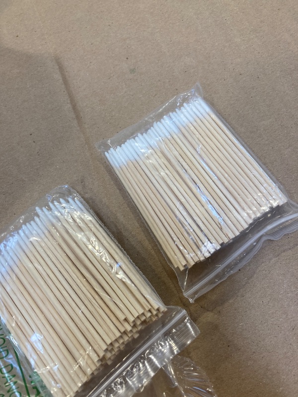 Photo 1 of Microblading Cotton Swab, Cotton Swabs Pointed Tip, Cotton Swabs Wood Sticks, Cotton Tipped Applicator, Tattoo Permanent Supplies, Makeup Cosmetic Applicator Sticks
