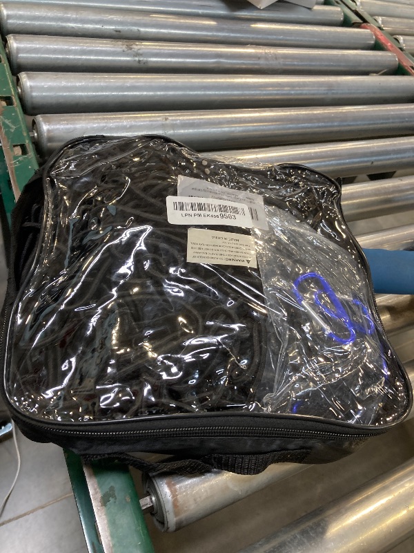 Photo 1 of 4’x6’ Truck Cargo Net Expands to 8' x 12' with 4"x4" Mesh Grid Super Duty Bungee Heavy Duty Bed Netting for Truck Bed Stretches with 12 Adjustable Metal Carabiners by Cenipar