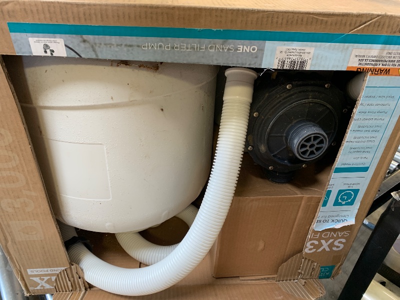 Photo 1 of INTEX 3,000 GPH Krystal Clear Sand Filter Pump for Above Ground Pools, Swimming Pool Pump with Automatic Timer - Improved Circulation, Filtration, & Clarity