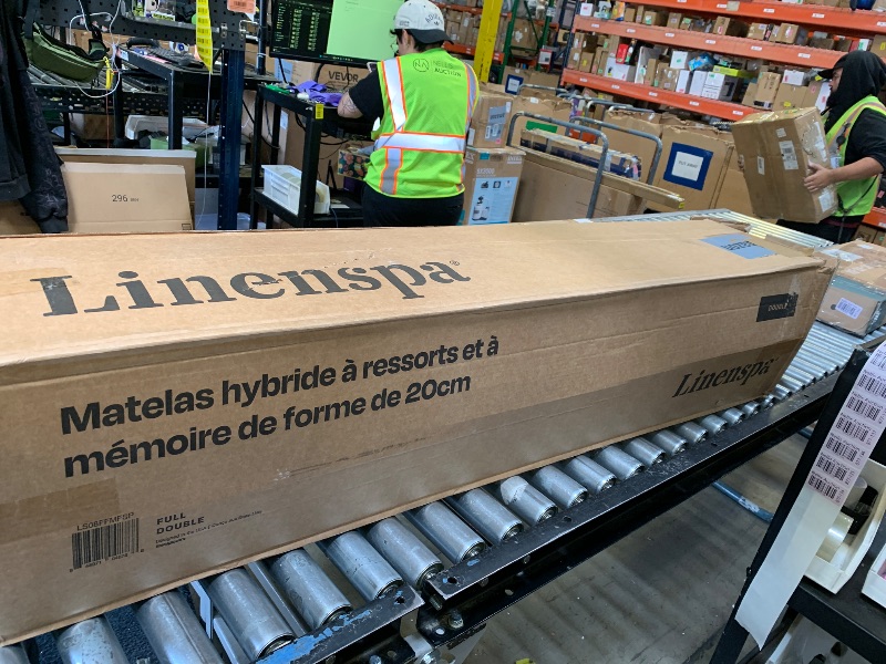 Photo 1 of Linenspa 8 Inch Memory Foam and Spring Hybrid Mattress - Medium Firm Feel - Bed in a Box - Quality Comfort and Adaptive Support - Breathable - Cooling - Guest and Kids Bedroom - Full Size