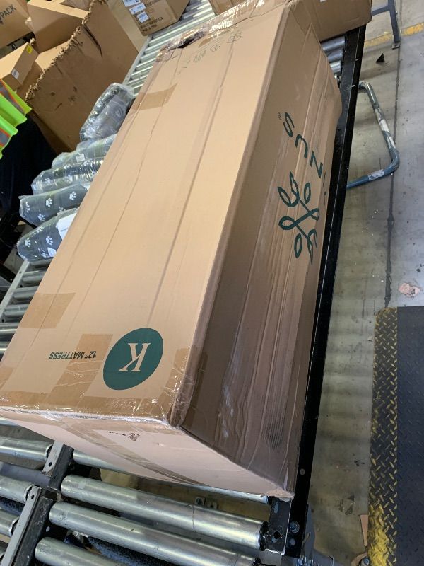 Photo 1 of Zinus 12 Inch King Green Tea Memory Foam Mattress [New Version], Fiberglass Free, Medium Firm Feel, Zoned Pressure Relief, Certified Safe Foams & Fabric, Mattress in A Box
