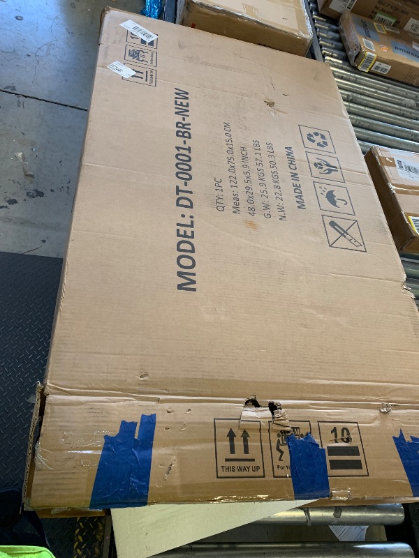 Photo 1 of Dyonery - 5-Piece Kitchen Table and Chairs, Rectangular Dining Room Table Set with 4 Chairs, for Small Space, Dinette, Apartment - Brown
