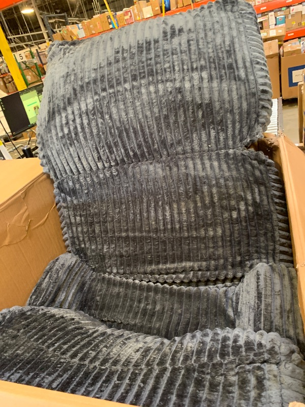 Photo 1 of foldable black couch