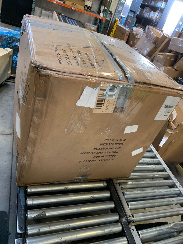 Photo 1 of foldable black couch