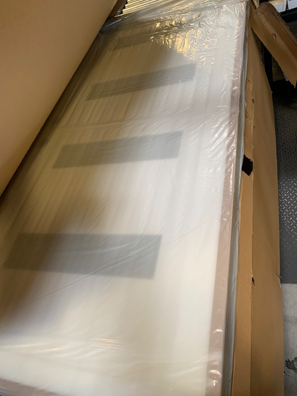 Photo 1 of 36" x 80" Contempo 4-Lite Frosted Fiberglass Door - White - Right Hand Inswing
