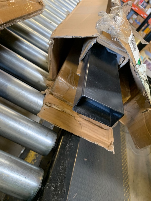 Photo 1 of CKE 4 Pack 6'6"Stainless Steel Handrail, Cable Railing Handrail for Indoor Outdoor Deck Stair, Flat Top Rail Cable Railing System, Black Rectangular Hand Rails Deck Railing Kits with End Caps, HT01