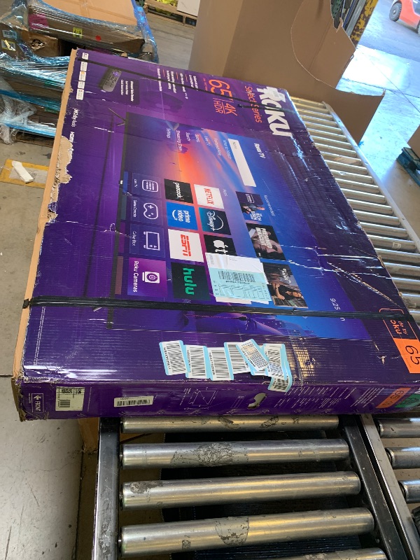 Photo 1 of Roku Smart TV – 65-Inch Select Series, 4K HDR TV – RokuTV with Enhanced Voice Remote – Flat Screen LED Television with Wi-Fi for Streaming Live Local News, Sports, Family Entertainment