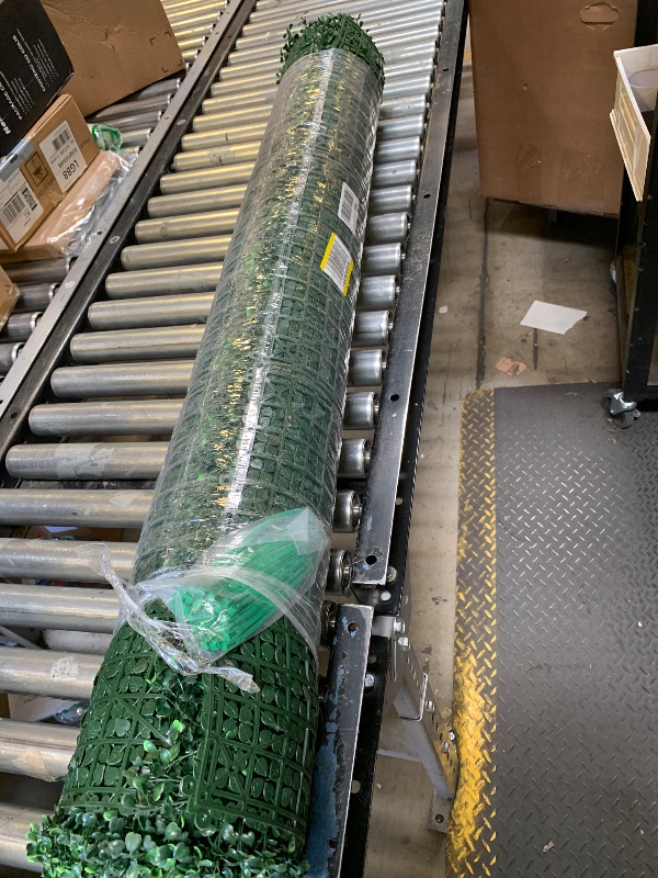 Photo 1 of NatraHedge (33SqFt) Artificial Light Green Grass Wall Decor, Hedge Leaf Boxwood Roll Panels for Indoor, Outdoor, Garden and Balcony Privacy Fence Screen
