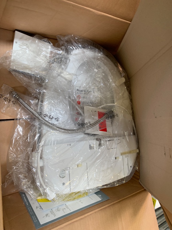 Photo 1 of Bio Bidet Slim Two Electric Bidet Toilet Seat Round, Warm Water, Heated Seat, Night Light, Front and Rear Wash, Wireless Remote Control, White
