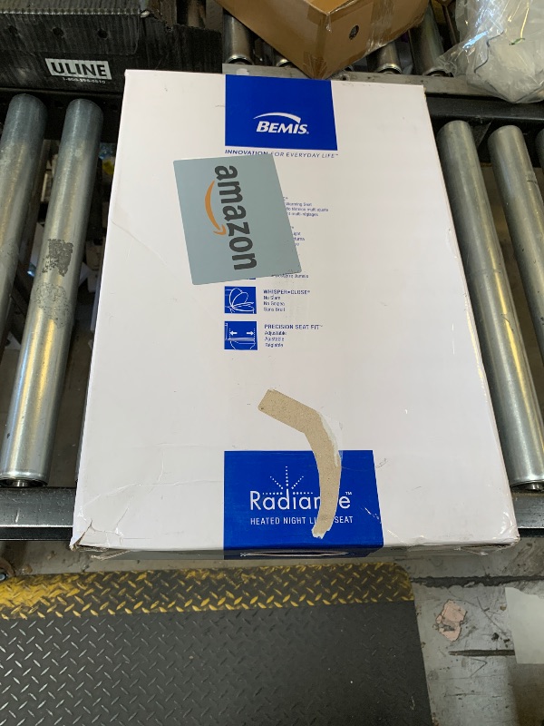 Photo 1 of Bemis Radiance Heated Night Light Toilet Seat, Slow Close Adjustable Fit Long Lasting Plastic Seat, Elongated, White