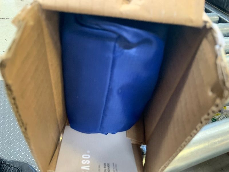 Photo 1 of ALYCASO Beach Wind-Powered Shade Canopy, Portable Sun Shelter Tent, UPF 50+ UV Protection, Lightweight, Easy Set Up, 150 Sq. Ft. of Shade for up to 6 People, Blue Tint Shark