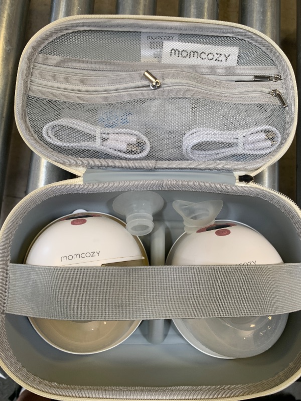 Photo 1 of Momcozy M5 Hands-Free Wearable Breast Pump, Double-Sealed Flange for Baby-Like Comfort, 3 Modes & 9 Suction Levels, Portable Electric Pump – 24mm, 2-Pack Cozy Red
