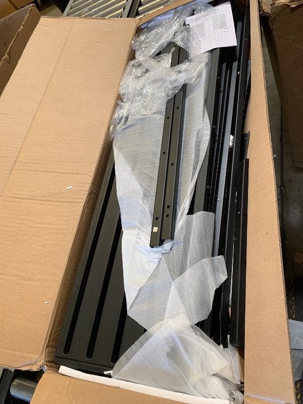 Photo 1 of GlasFlength 6 Panel Outdoor Privacy Screen HDPE Wind Resistant Versatile Patio Garden Divider with Easy Assembly Multi Purpose Outdoor Screen for Air Conditioner Trash Can Storage Black
