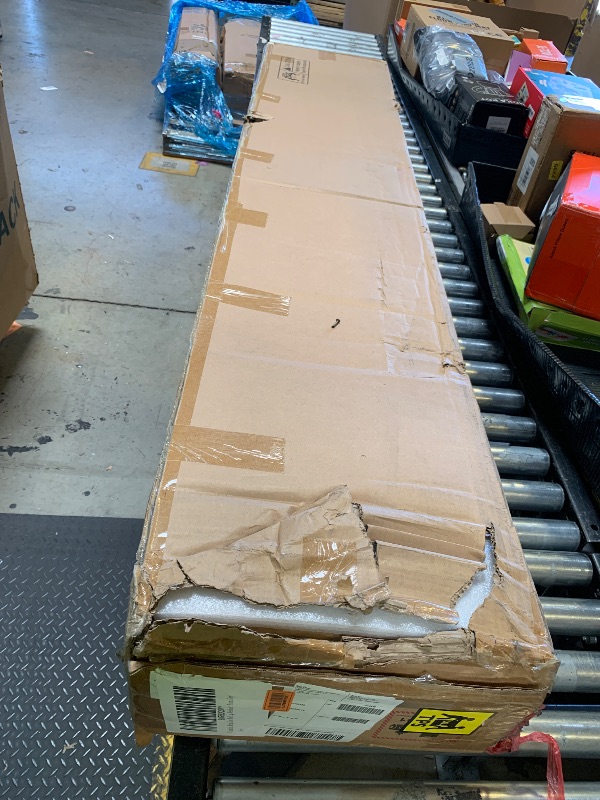 Photo 1 of Vinabilia King Size Bed Frame, Upholstered King Bed Frame with 2 Storage Drawers, 2-Tier Headboard, Charging Station & LED Lights, No Box Spring Needed - Dark Grey