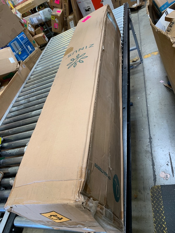 Photo 1 of ZINUS 10 Inch True Support Hybrid Mattress [New Version], Queen, Fiberglass Free, Medium Feel, Motion Isolation, Certified Safe Foams & Fabric, Mattress in A Box