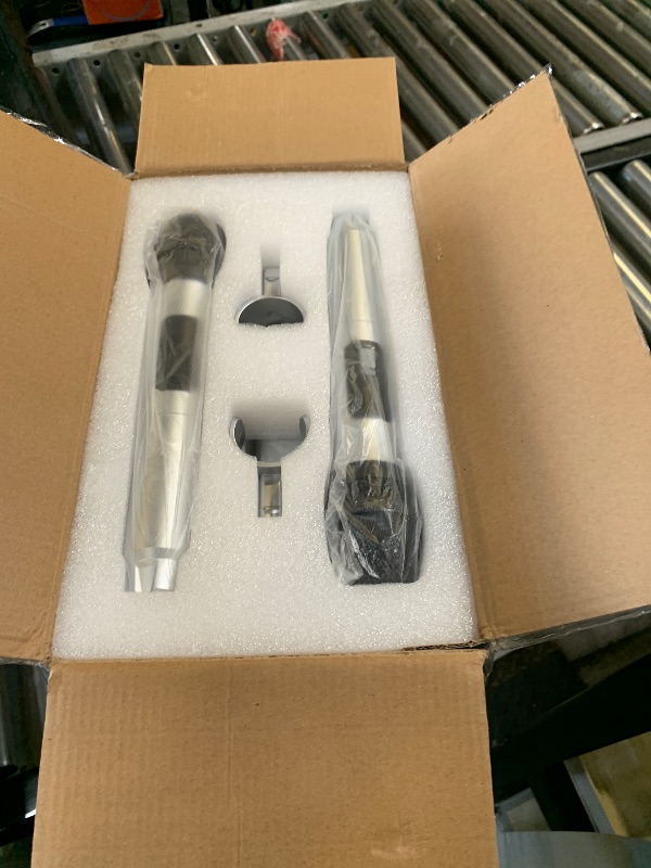 Photo 1 of Portable Karaoke Machine, with Wireless Microphones, Bluetooth Party Speaker with LED Lights, Loud Subwoofer, USB/AUX, Outdoor Karaoke Speaker for Adults & Kids, Home & Party