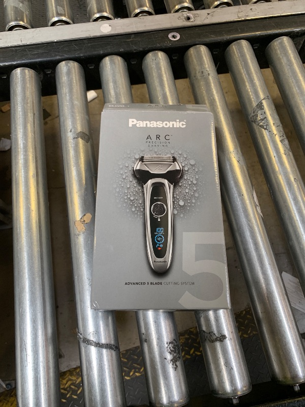 Photo 1 of Panasonic ARC5 Electric Razor for Men with Pop-Up Trimmer, Wet/Dry 5-Blade Electric Shaver with Intelligent Shave Sensor and Multi-Flex Pivoting Head – ES-LV65-S (Silver)