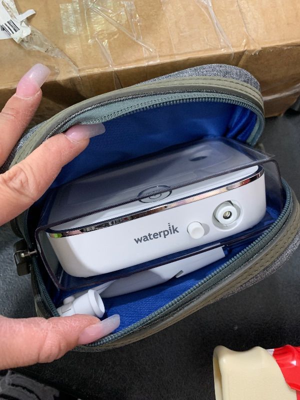 Photo 1 of Waterpik Sidekick Portable Water Flosser, Perfect for Travel & Home, ADA Accepted, White/Chrome WF-04