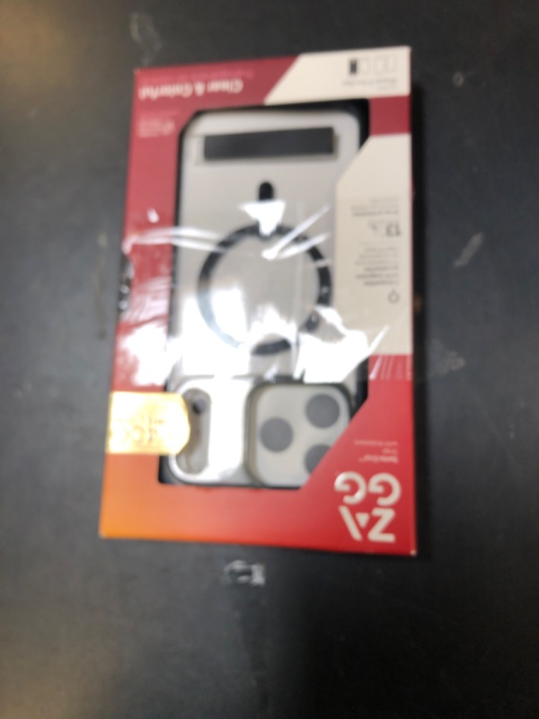 Photo 1 of ZAGG Santa Cruz Snap Case with Kickstand for iPhone 17 Pro Max - Jet Black, Drop Protection (13ft/4m), MagSafe Charging Compatible, ClearGuard Anti-Yellowing Technology, Scratch Resistant Phone Case