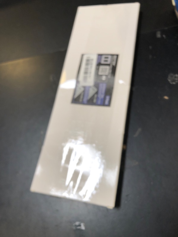 Photo 1 of (5 Pack) BESTTEN USWP6 Matte Snow White Screwless Decorator Wall Plate, 2-Gang Outlet Cover, Decor Switch Face Plate, H4.69” x W4.73”