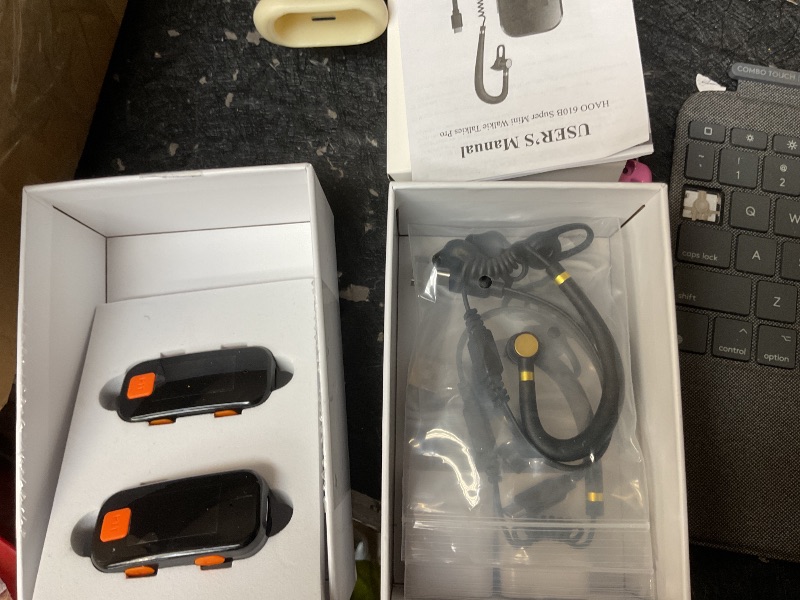 Photo 1 of 2 Pack Mini Walkie Talkies, Waterproof Small Walkie Talkies Two Way Radio with Earpieces for Outdoor, Restaurants, Hiking, Baseball, Hospital, Tourism, Adults