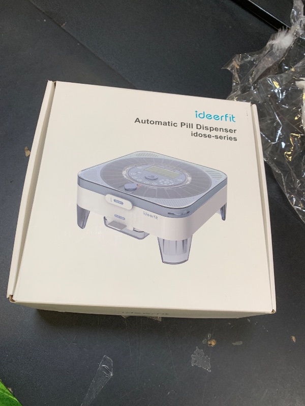 Photo 1 of 28-Day(1X) Automatic Pill Dispenser – One-Press Daily Dispense (No APP), Easy-to-Use Slide-Door Cup, Sound & Light Alerts, Moisture-Proof Dual Desiccants, Large Compartments for Tablets & Capsules