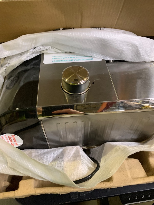 Photo 1 of CASABREWS CM5418 Espresso Machine 20 Bar, Compact Espresso Maker with Steam Milk Frother, Stainless Steel Coffee Machine with 34oz Removable Water Tank for Cappuccino, Small Latte Machine, Silver