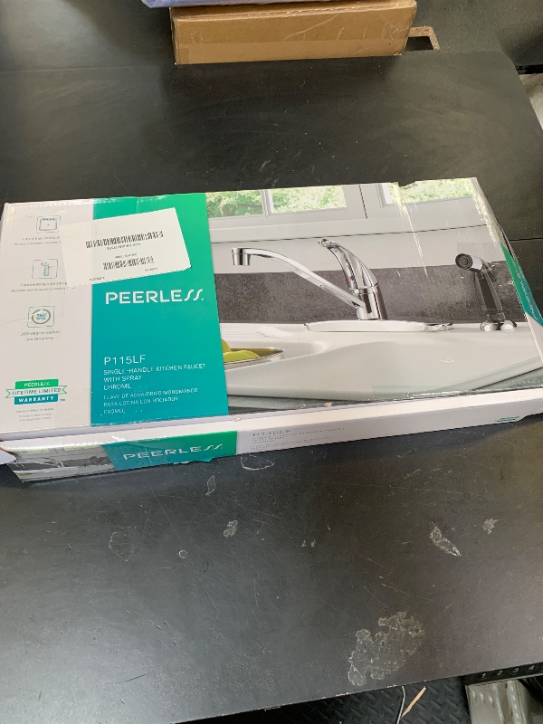 Photo 1 of Peerless Single-Handle Kitchen Sink Faucet with Side Sprayer, Chrome P115LF