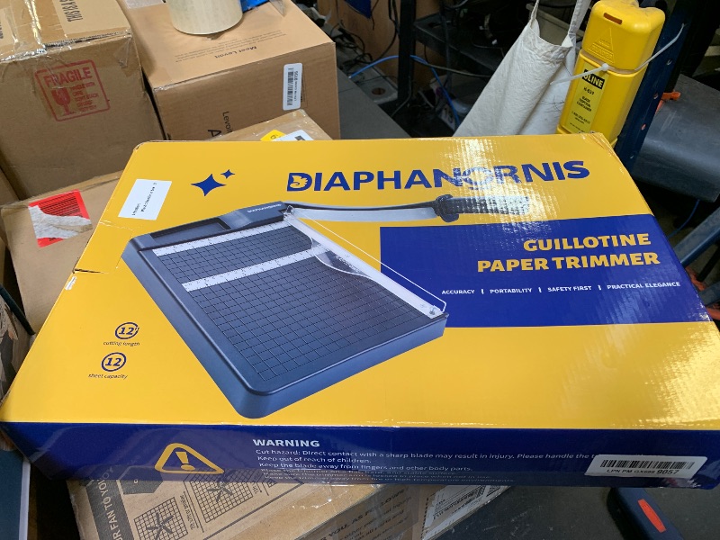 Photo 1 of Paper Cutter,Paper Trimmer12" Cutting Length Heavy Duty Guillotine Paper Slicer with Safety Guard and Blade Lock,12 Sheets Capacity,Ideal for Offices,Homes,Printing Shops,Photo Studios