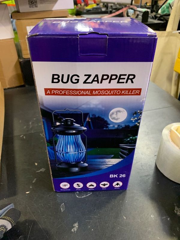 Photo 1 of Ejonix Rechargeable Bug Zapper, Cordless Portable & Hanging Electric Mosquito & Fly Killer with Light for Indoor & Outdoor, Ideal for Backyard and Patio