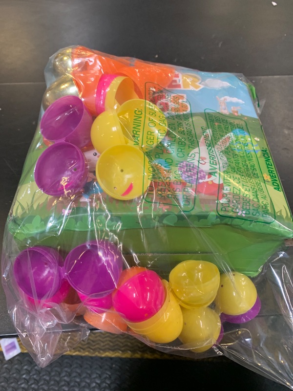 Photo 1 of 100 Pack Easter Eggs Bulk Include 6 Surprise Golden Eggs, 2.4 Inch Colorful Fillable Plastic Easter Egg Empty for Easter Hunt Party Favors, Easter Basket Stuffers Fillers, Classroom Prize Supplies