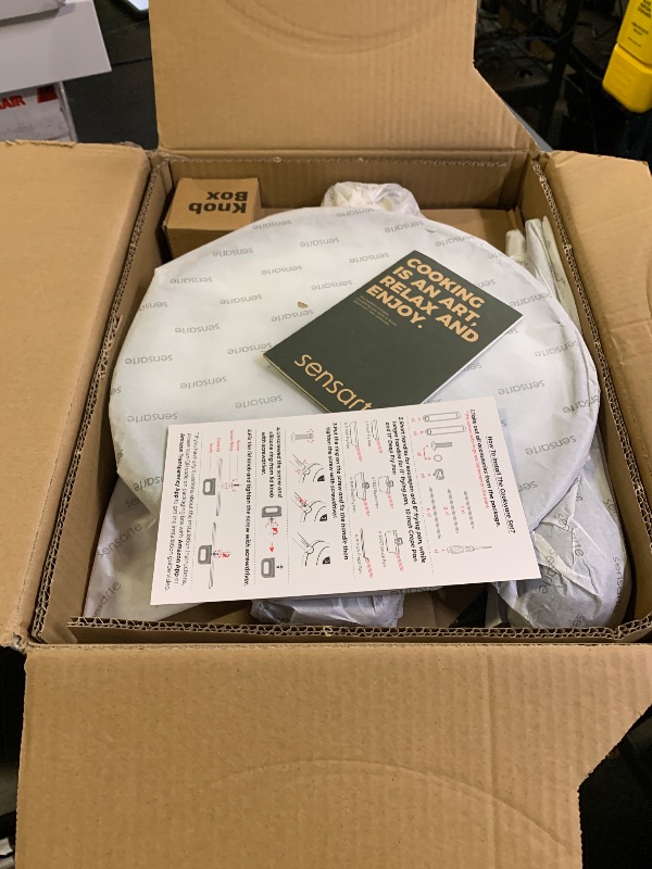 Photo 1 of SENSARTE 20Pcs Nonstick Pots and Pans Set, Black Titanium Non Stick Cookware Set, Healthy Kitchen Cooking Set, Induction Compatible, Dishwasher Safe, PFOA/PFOS Free