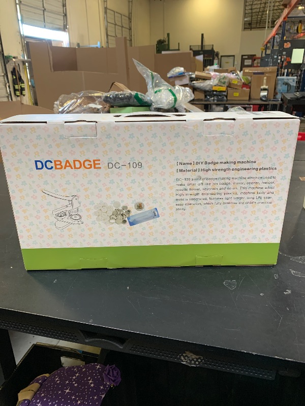 Photo 1 of Button Maker Machine 58mm - (3rd Gen) Installation-Free 58mm(2.25in) DIY Pin Badge Button Maker Press Machine Badge Punch Press with Free 100pcs Button Parts&Pictures&Circle Cutter&Magic Book