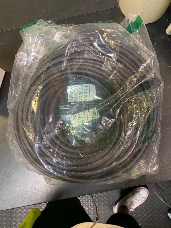 Photo 1 of GEARit Shielded CAT6 Ethercon Cable (100 Feet) Professional Audio & Lighting RJ45 EtherCON-Compatible Cable for Studio, Stage, Concerts - 100ft Black