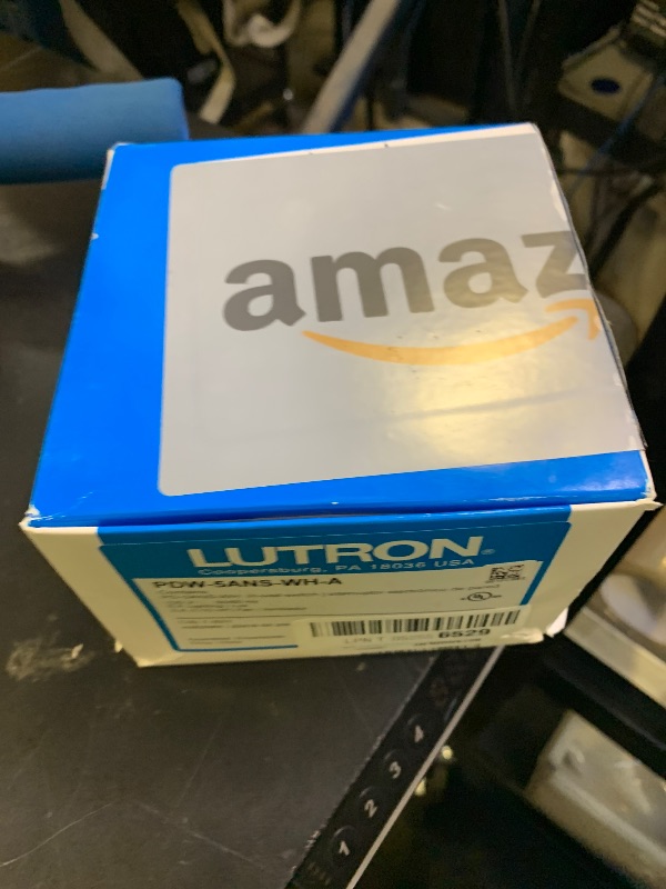 Photo 1 of Lutron Caseta Original Smart Switch with Wallplate (Lutron Smart Hub Required), for LED Lights and Fans, 5 Amp, Single-Pole/3Way, Neutral Required, PDW-5ANS-WH-A, White