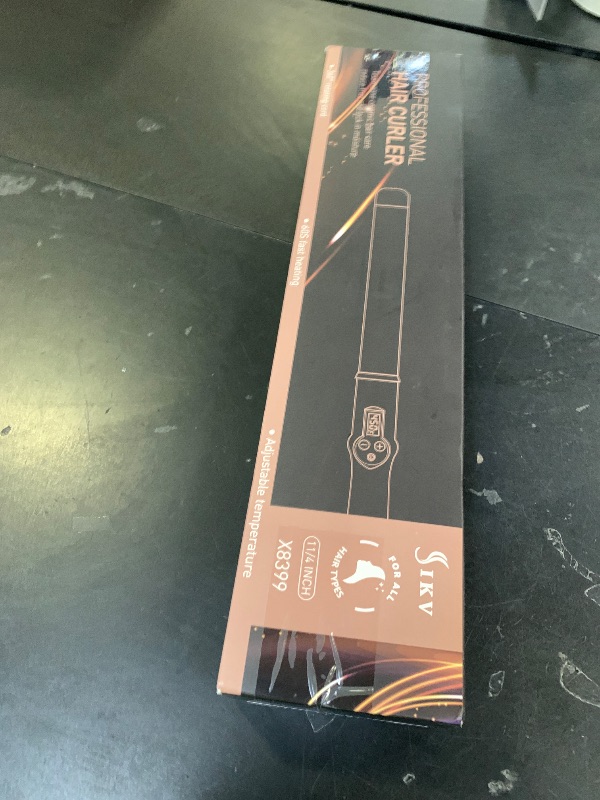 Photo 1 of 1 1/4 Inch Curling Wand Ceramic Long Barrel,1.25 Inch Curling Wand Iron for Long Hair,Dual Voltage Hair Curling Wand