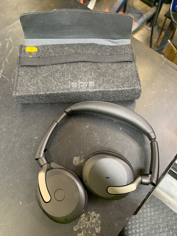 Photo 1 of Jabra Evolve2 65 Flex Wireless Stereo Headset - Bluetooth, Noise-Cancelling ClearVoice Technology & Hybrid ANC - Works with All Leading UC Platforms Such As Zoom & Google Meet - Black