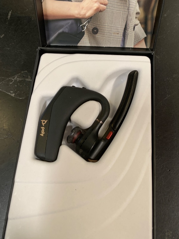 Photo 1 of Poly Voyager Legend 50 - Bluetooth Headset - Wireless Headset with Mic - Four Noise-Canceling Mics, AI Noise Block & WindSmart Technology - Connectivity & Smart Call Controls - All-Day Comfort