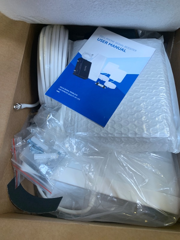 Photo 1 of Cell Phone Booster for Home & Multiroom | Up to 8,000 sq ft|Boost Cellular Signal for All U.S. Carriers | Cell Phone Signal Boosters with 2 Inside Antennas | FCC Approved