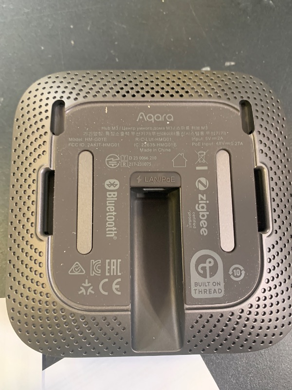Photo 1 of Aqara Smart Home Hub M3 for Advanced Automation, Matter Controller, Thread Border Router, Features Zigbee, Bluetooth, Wi-Fi, PoE, IR, Supports Apple HomeKit, Alexa, SmartThings, Home Assistant, IFTTT